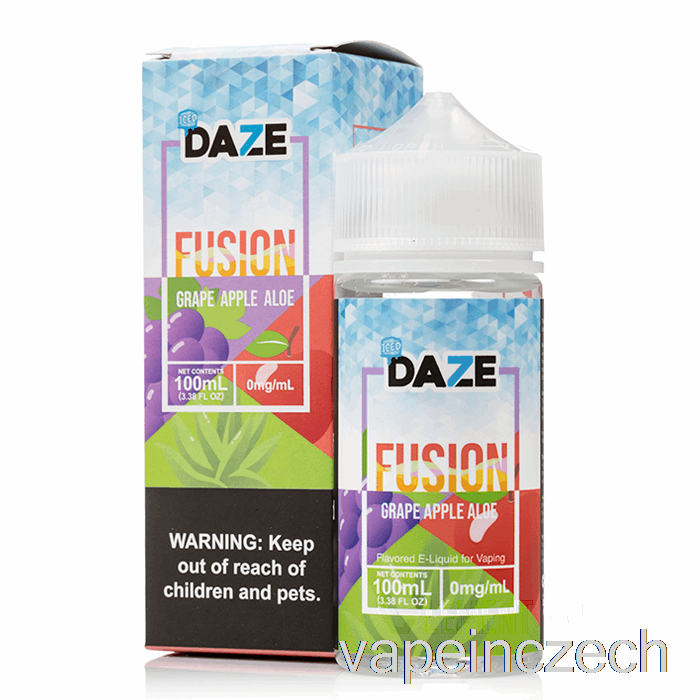 Ledové Hroznové Jablko Aloe - 7 Daze Fusion - 100 Ml 3 Mg Vape Bez Nikotinu